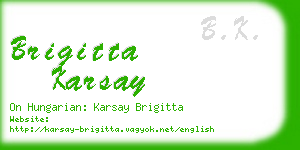 brigitta karsay business card